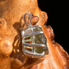 Moldavite Pendant Sterling Silver #5848-Moldavite Life