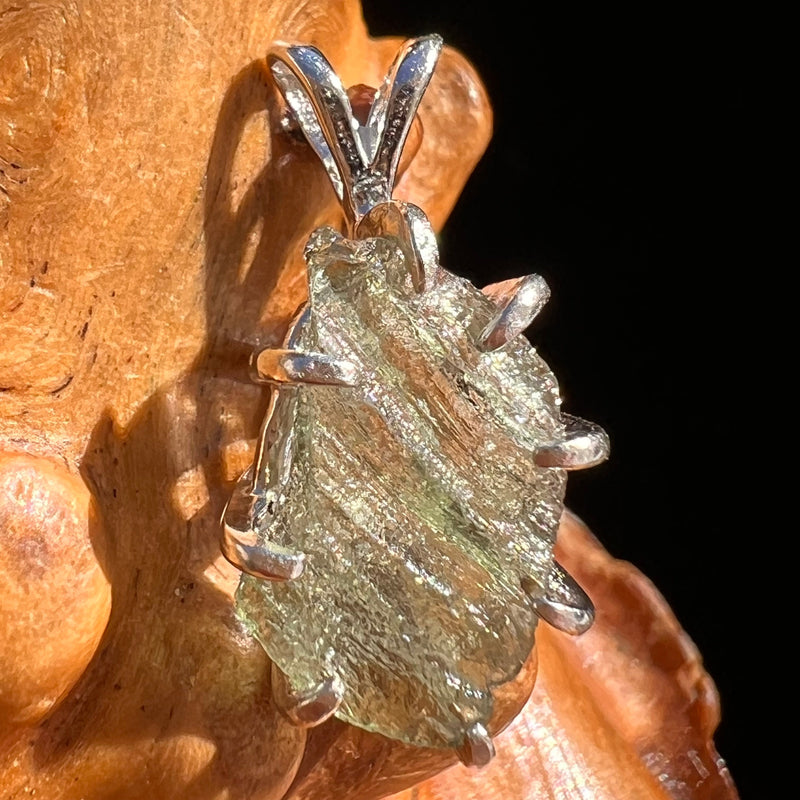 Moldavite Pendant Sterling Silver #5851-Moldavite Life