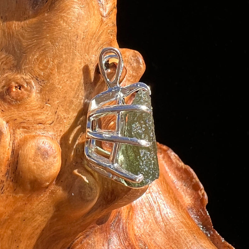 Moldavite Pendant Sterling Silver #5858-Moldavite Life