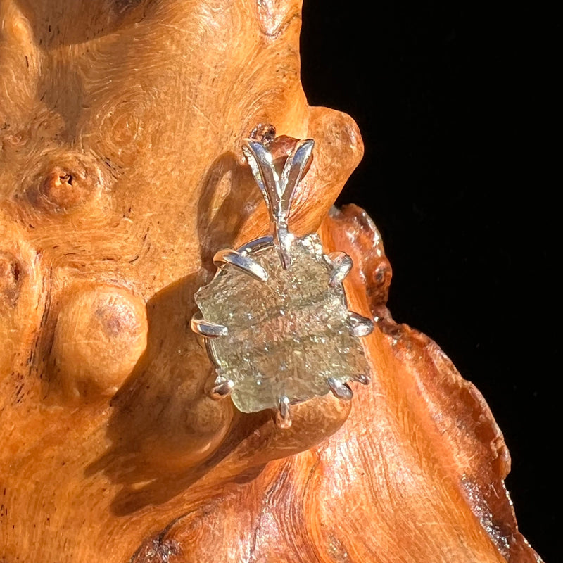 Moldavite Pendant Sterling Silver #5860-Moldavite Life
