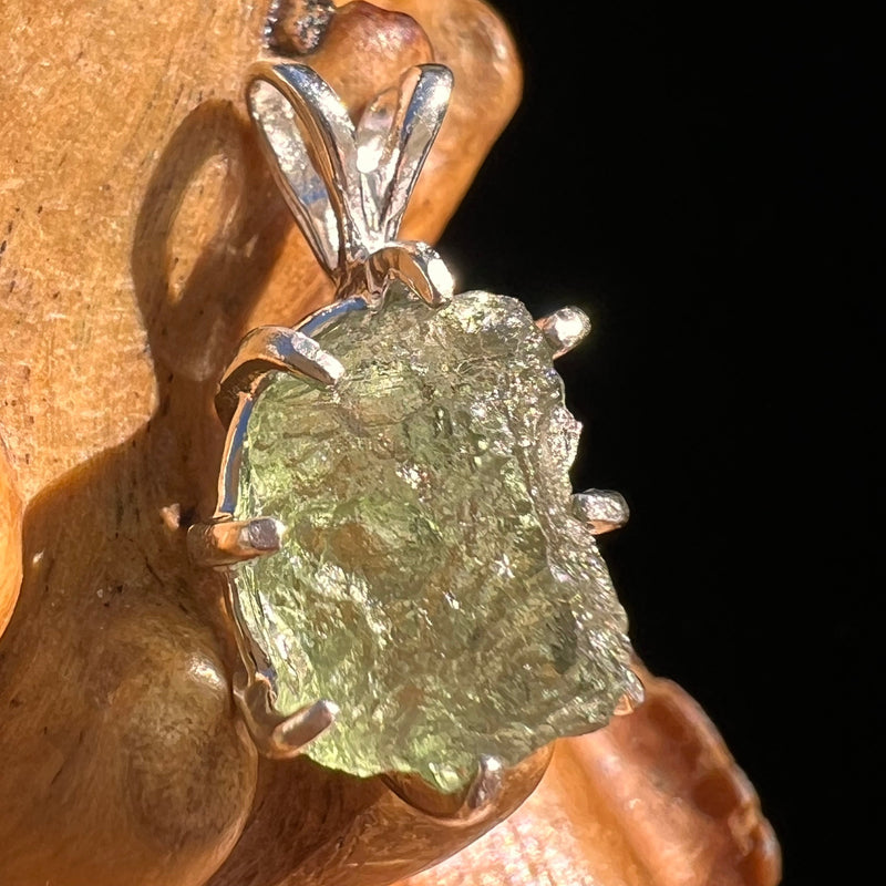 Moldavite Pendant Sterling Silver #5868-Moldavite Life