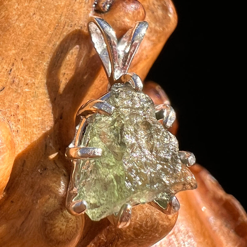 Moldavite Pendant Sterling Silver #5881-Moldavite Life