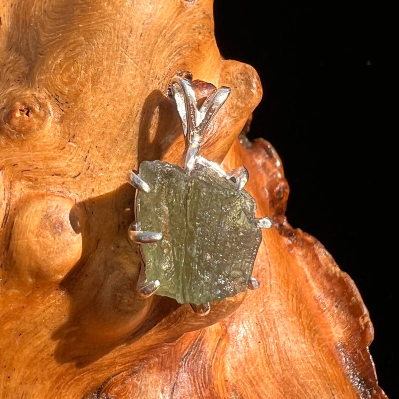 Moldavite Pendant Sterling Silver #5888-Moldavite Life