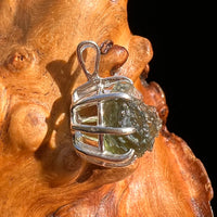 Moldavite Pendant Sterling Silver #5891-Moldavite Life