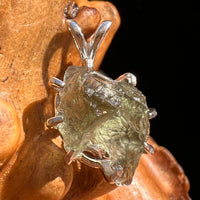 Moldavite Pendant Sterling Silver #5892A-Moldavite Life