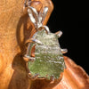 Moldavite Pendant Sterling Silver #5895A-Moldavite Life