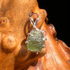 Moldavite Pendant Sterling Silver #5895A-Moldavite Life