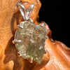 Moldavite Pendant Sterling Silver #5896A-Moldavite Life