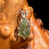 Moldavite Pendant Sterling Silver #5897A-Moldavite Life