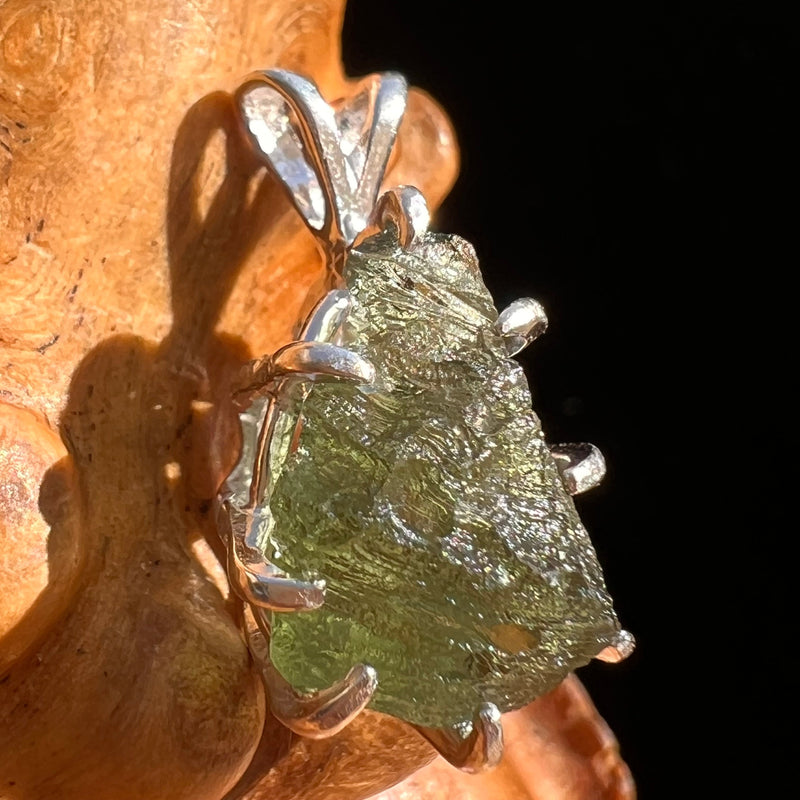 Moldavite Pendant Sterling Silver #5901-Moldavite Life