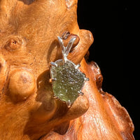 Moldavite Pendant Sterling Silver #5901A-Moldavite Life