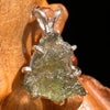 Moldavite Pendant Sterling Silver #5905A-Moldavite Life