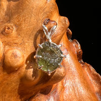Moldavite Pendant Sterling Silver #5914A-Moldavite Life
