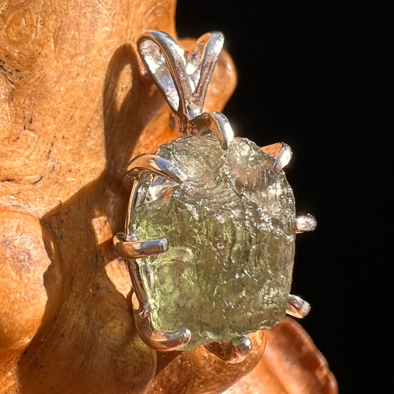 Moldavite Pendant Sterling Silver #5923-Moldavite Life