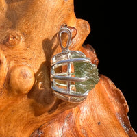 Moldavite Pendant Sterling Silver #5924-Moldavite Life