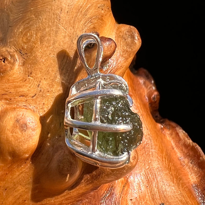 Moldavite Pendant Sterling Silver #5925-Moldavite Life