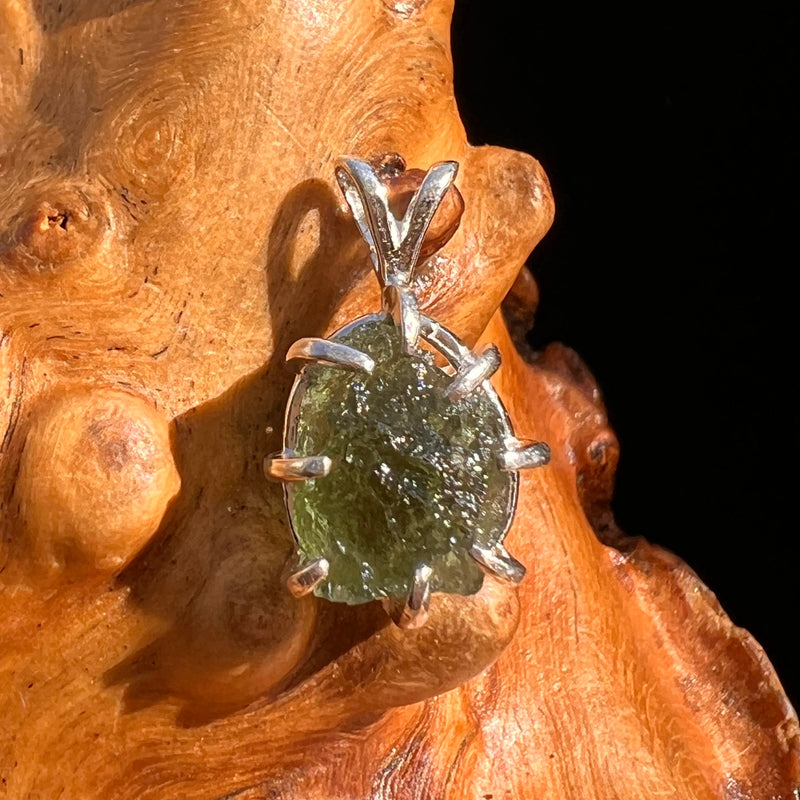 Moldavite Pendant Sterling Silver #5925-Moldavite Life