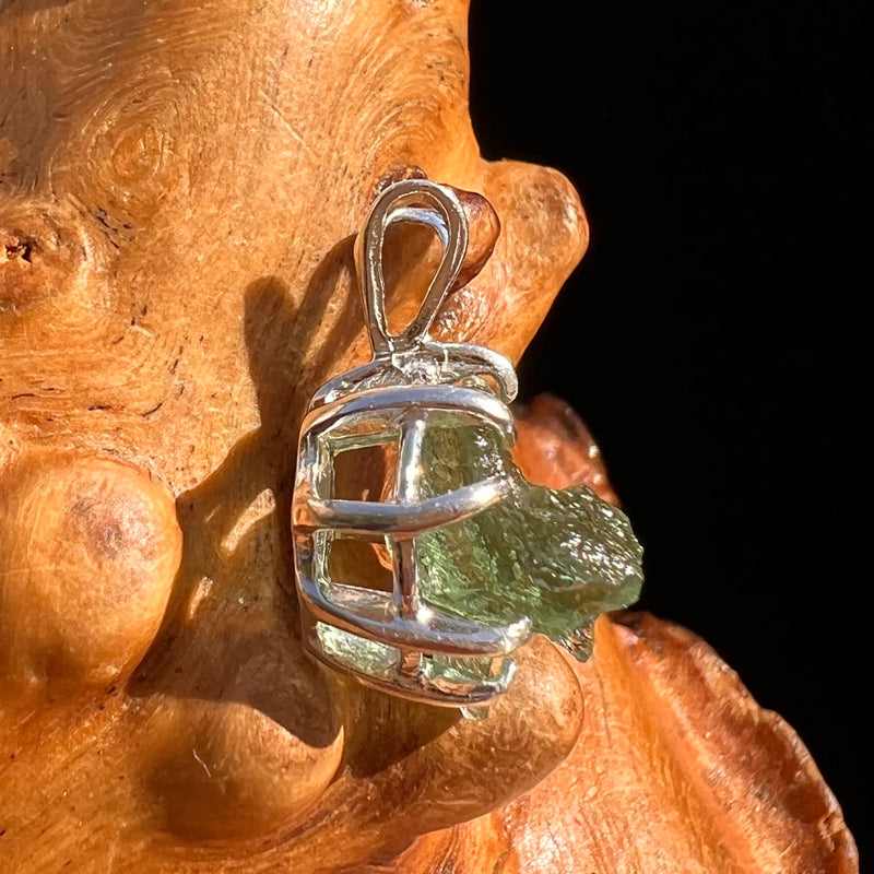 Moldavite Pendant Sterling Silver #5926-Moldavite Life