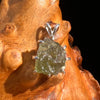 Moldavite Pendant Sterling Silver #5927-Moldavite Life