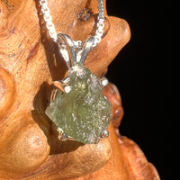 Moldavite Pendant Sterling Silver #7226-Moldavite Life