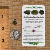 Moldavite Pendant Sterling Silver #7226-Moldavite Life