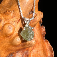 Moldavite Pendant Sterling Silver #7226-Moldavite Life