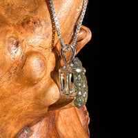 Moldavite Pendant Sterling Silver #7227-Moldavite Life