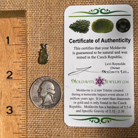 Moldavite Pendant Sterling Silver #7227-Moldavite Life