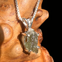 Moldavite Pendant Sterling Silver #7228-Moldavite Life