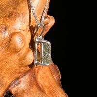Moldavite Pendant Sterling Silver #7233-Moldavite Life