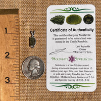 Moldavite Pendant Sterling Silver #7233-Moldavite Life