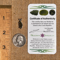 Moldavite Pendant Sterling Silver #7235-Moldavite Life