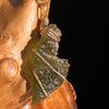 Moldavite Pendant Wire Wrapped 14k Gold #5765-Moldavite Life