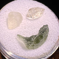 Moldavite, Phenakite, & Herkimer Diamond #104-Moldavite Life