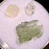 Moldavite, Phenakite, & Herkimer Diamond #105-Moldavite Life