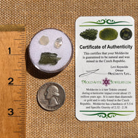 Moldavite, Phenakite, & Herkimer Diamond #105-Moldavite Life