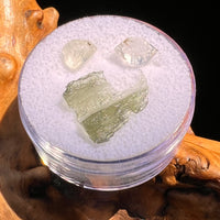 Moldavite, Phenakite, & Herkimer Diamond #106-Moldavite Life