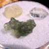 Moldavite, Phenakite, & Herkimer Diamond #107-Moldavite Life