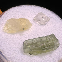 Moldavite, Phenakite, & Herkimer Diamond #108-Moldavite Life
