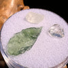 Moldavite, Phenakite, & Herkimer Diamond #109-Moldavite Life