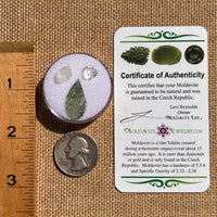 Moldavite, Phenakite, & Herkimer Diamond #109-Moldavite Life