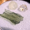 Moldavite, Phenakite, & Herkimer Diamond #112-Moldavite Life
