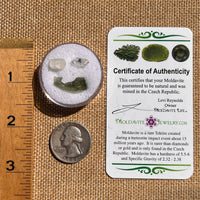 Moldavite, Phenakite, & Herkimer Diamond #113-Moldavite Life