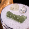 Moldavite, Phenakite, & Herkimer Diamond #115-Moldavite Life