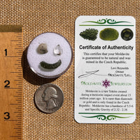 Moldavite, Phenakite, & Herkimer Diamond #116-Moldavite Life