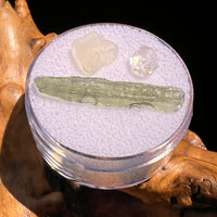 Moldavite, Phenakite, & Herkimer Diamond #117-Moldavite Life