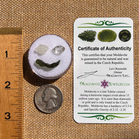 Moldavite, Phenakite, & Herkimer Diamond #119-Moldavite Life