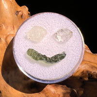 Moldavite, Phenakite, & Herkimer Diamond #119-Moldavite Life