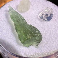 Moldavite, Phenakite, & Herkimer Diamond #123-Moldavite Life