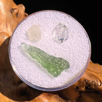 Moldavite, Phenakite, & Herkimer Diamond #123-Moldavite Life